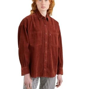 LEVI'S ELLIOT UTILITY CORDUROY OVERSIZED BUTTON SHIRT (a246)